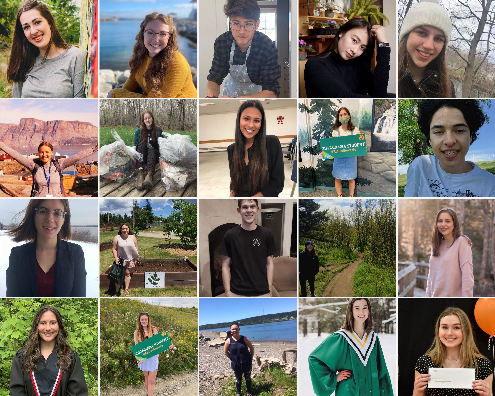 Past environmental scholarship winners