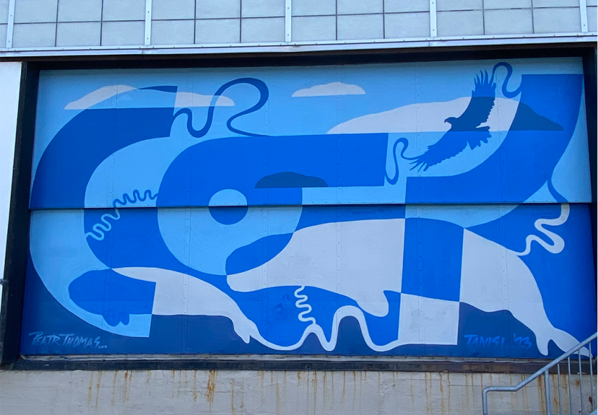 Mural by Peatr Thomas (@thunderbird3411) at Pavillion 22
