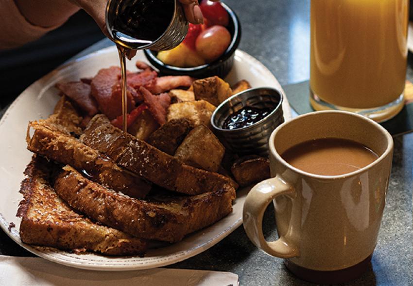 Brunch at The Old Triangle in Downtown Halifax includes some favourites like pancakes. 