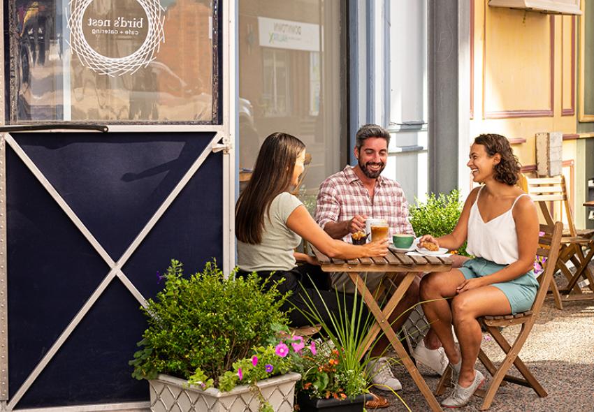Enjoy brunch at the Bird's Nest Cafe in Downtown Halifax. 