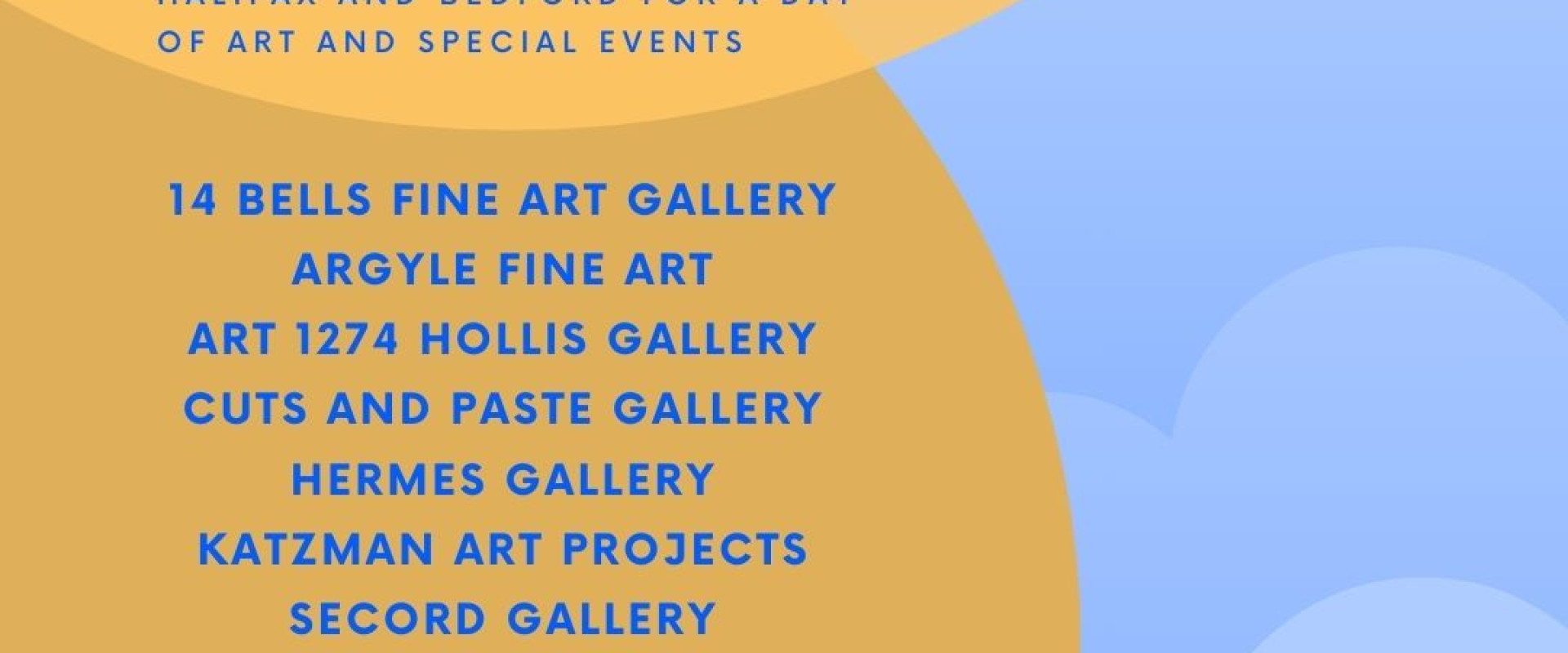 Participating galleries in May 11 Gallery Hop