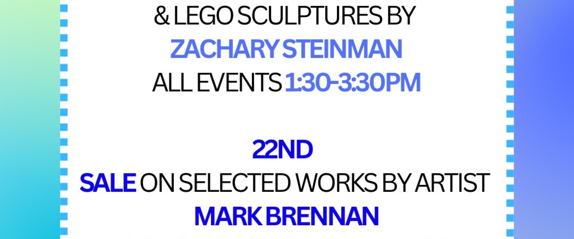 Argyle Fine Art March Events Poster