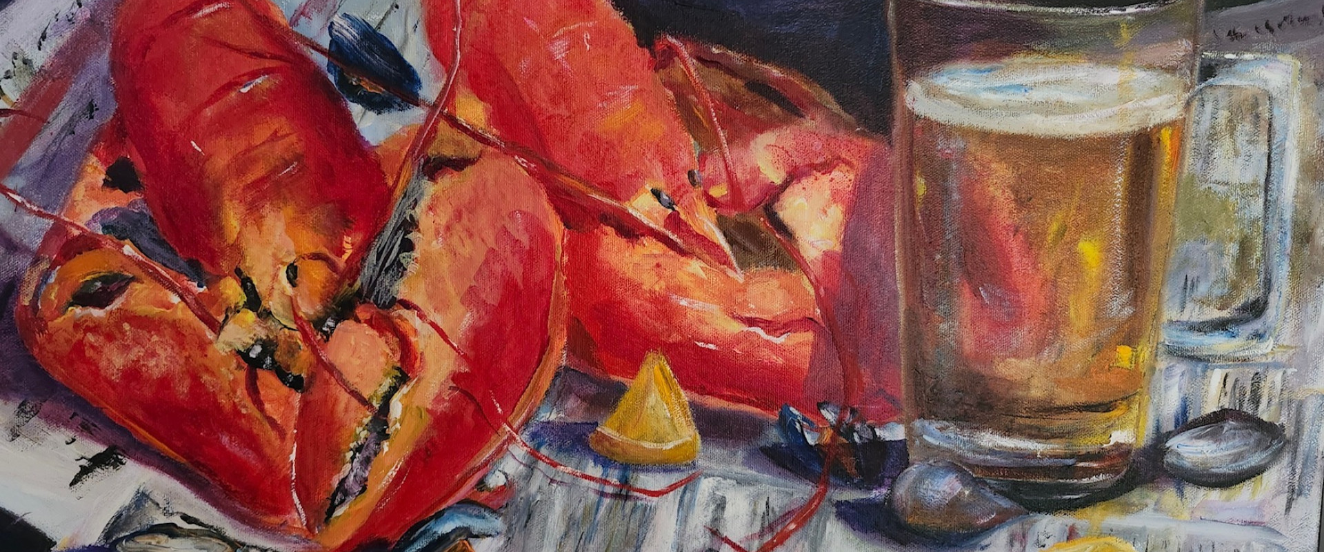 “Get Cracking” - painting by Colleen Underwood