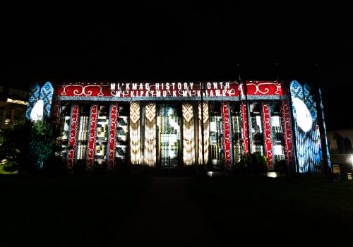 Photo of Mi'kmaq History Month Light Show 