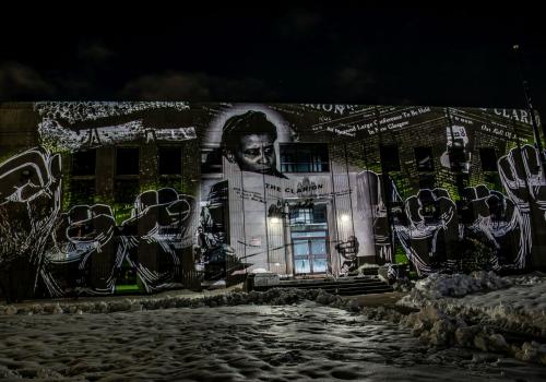 African Heritage Day Light Show