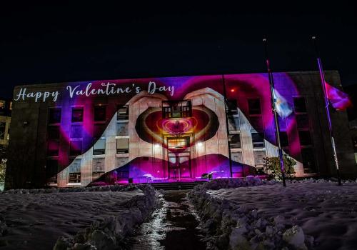 Valentines Day Light Show 