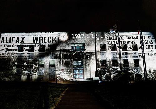 Halifax Explosion Light Show 