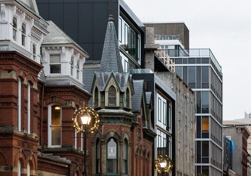 Barrington Street with lights