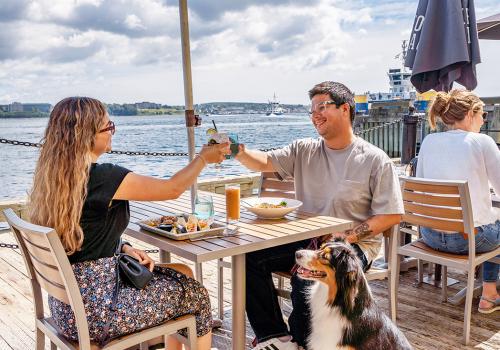 It's patio season in Downtown Halifax. 