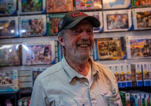 Mike Larisey, owner of Maritime Hobbies & Crafts Ltd