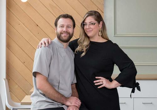 Nathalie and Julien, co-owners of Rousseau Chocolatier