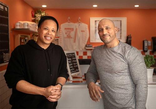 Tristan and Tony, owners of Buddy's Deli