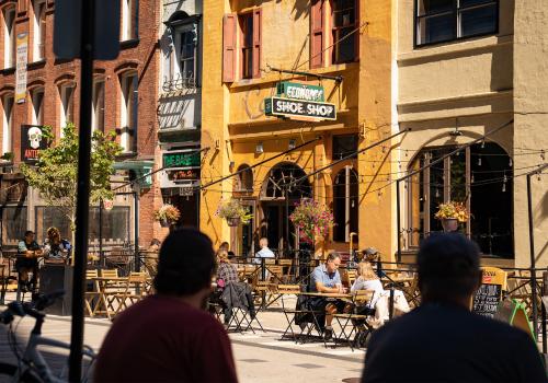Patio season extends well into the fall in Downtown Halifax. 