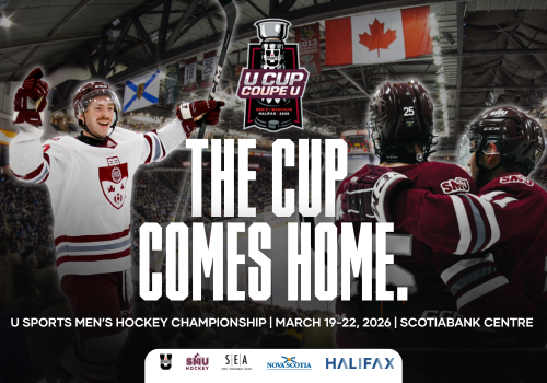 The Cup Comes Home. U SPORTS Men's Hockey Championship March 19-22, Scotiabank Centre